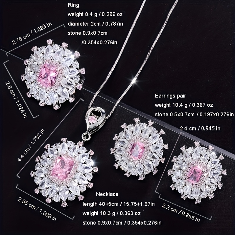 925 Sterling Silver Auricular Needle Earrings Necklace Pendant Adjustable Ring